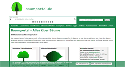 Desktop Screenshot of baumportal.de