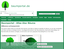 Tablet Screenshot of baumportal.de